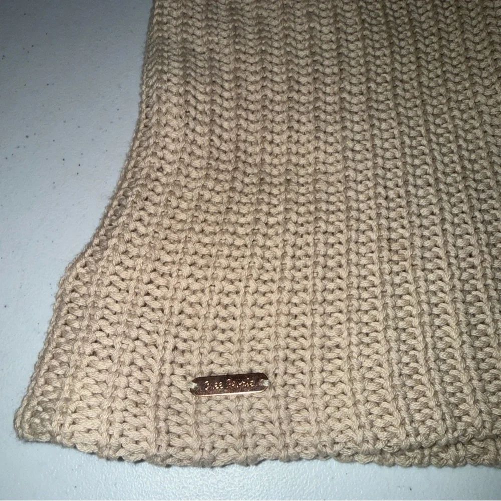 Free People Womens Dreamland Knit Beanie Hat One Size Ivory White‎ Sand Tan